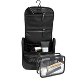 Black travel cosmetic bag