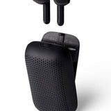 Wireless Bluetooth Speakerbuds Black Headphones