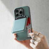 Active Wallet Stand Green Magnetic Wallet