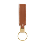 Leather Keychain Organizer Orbitkey Loop Keychain Caramel