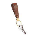 Leather Keychain Organizer Orbitkey Loop Keychain Caramel
