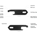 Orbitkey Narzędzie wielofunkcyjne Orbitkey do organizera na klucze Multitool v2 Black