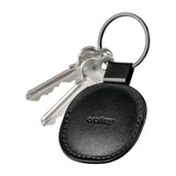 Leather AirTag Holder - Black