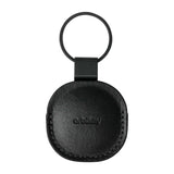 Leather AirTag Holder - Black