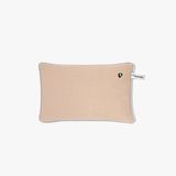 Pink hot water bottle with cherry seeds