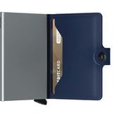 Leather Miniwallet RFID Original Navy