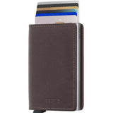 Slimwallet RFID Leather Wallet Original Dark Brown