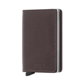 Slimwallet RFID Leather Wallet Original Dark Brown