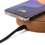 Oslo Energy+ Brown Inductive Charger with Bluetooth Speaker