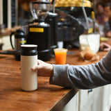 Travel thermal mug white