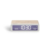 Wireless Double Sided Alarm Clock Flip Mini Black