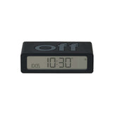 Wireless Double Sided Alarm Clock Flip Mini Black