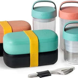 Lekue Lunchbox z przegródką To Go Czerwony