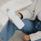 Memobottle Butelka Stainless Steel Slim White