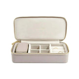 Travel taupe jewelry box