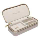 Travel taupe jewelry box