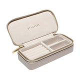 Travel taupe jewelry box