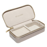 Travel taupe jewelry box