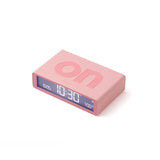 Wireless Double Sided Alarm Clock Flip Mini Black