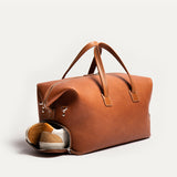 Wilson Cognac weekender bag