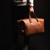 Wilson Cognac weekender bag