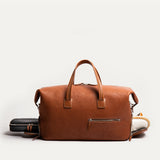 Wilson Cognac weekender bag