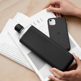 Memobottle Slim Black ink silicone bottle cover