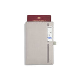 Taupe passport and card holder