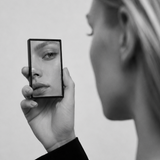 BEAUTY CHECK Compact mirror - Burgundy