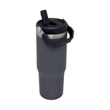 The IceFlow Flip Straw Tumbler Charcoal mug