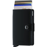 Skórzany portfel Miniwallet RFID Matte Black