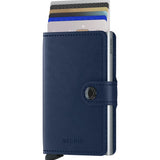 Leather Miniwallet RFID Original Navy