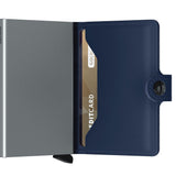 Leather Miniwallet RFID Original Navy