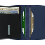 Leather Miniwallet RFID Original Navy