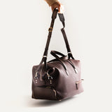 Wilson Cognac weekender bag